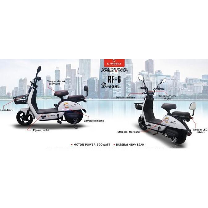 Terlaris Sepeda Motor Listrik Uwinfly Rf6 Redfish 6 By Uwinfly Electric Bike