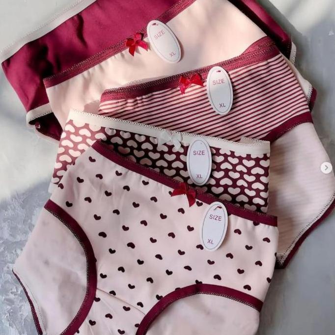 DV315 - [3/6/12 PCS] Celana Dalam wanita CD CS27 katun nyaman lembut menyerap casual comfort