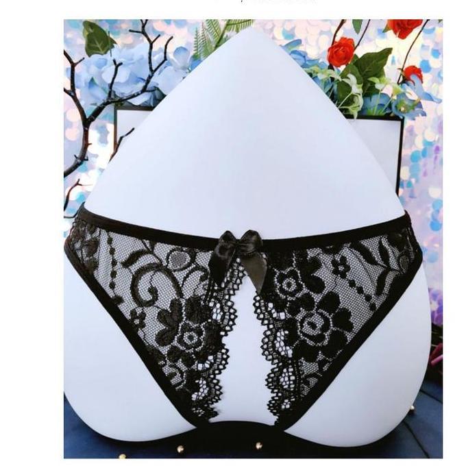 DI86 >> Celana dalam Wanita jumbo Sexy Renda Open Crotch G String C1220