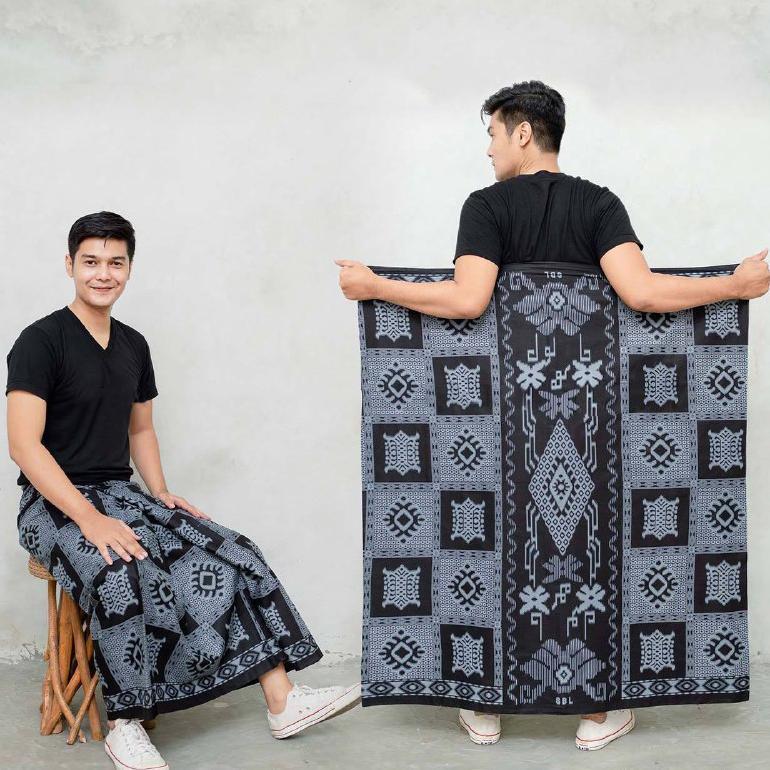 BIG PROMO Sarung Pria Motif Kaligrafi Kufi Batik Palaikat Sarung Pondok Sarung Sholat Sarung Batik P