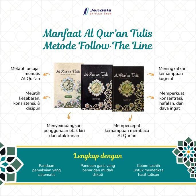 Termurah / Hot Sale Promo Alquran Tulis Mushaf Tulis- Al Quran Tulis Metode Follow The Line Juz 1-30