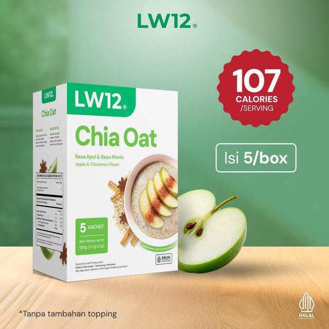 Chia Oat Apple Cinnamon | Sereal Diet Buah | Oatmeal Chia Seed