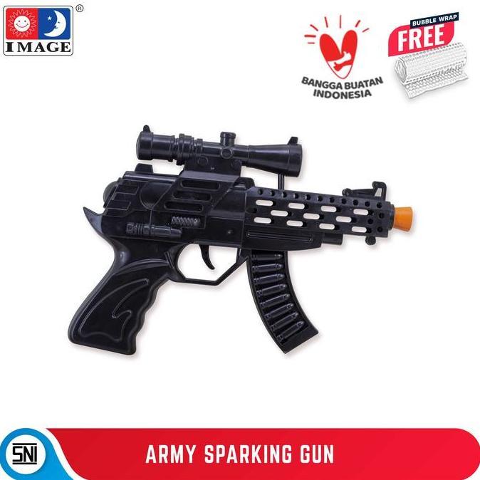IMAGE TOYS mainan Army Sparking Gun