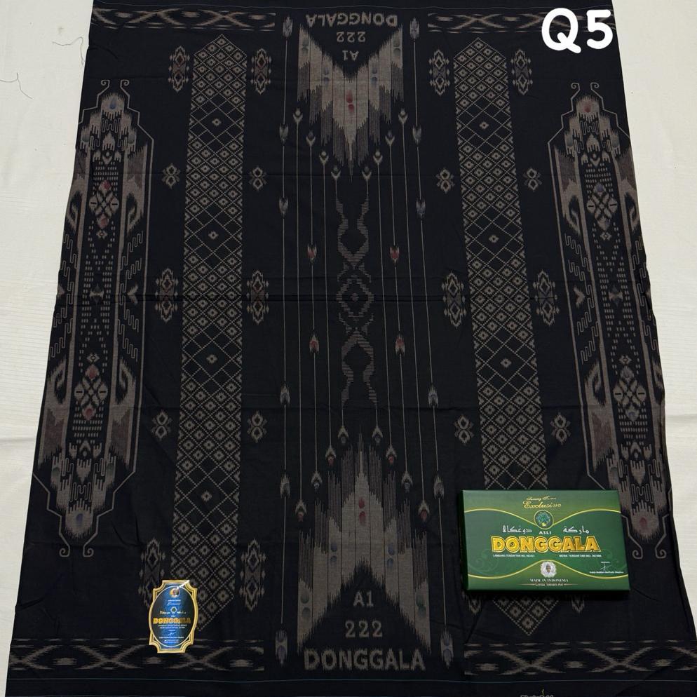 SARUNG DONGGALA A1 HITAM ORIGINAL TERMURAH TERLARIS COD TERBARU 2024