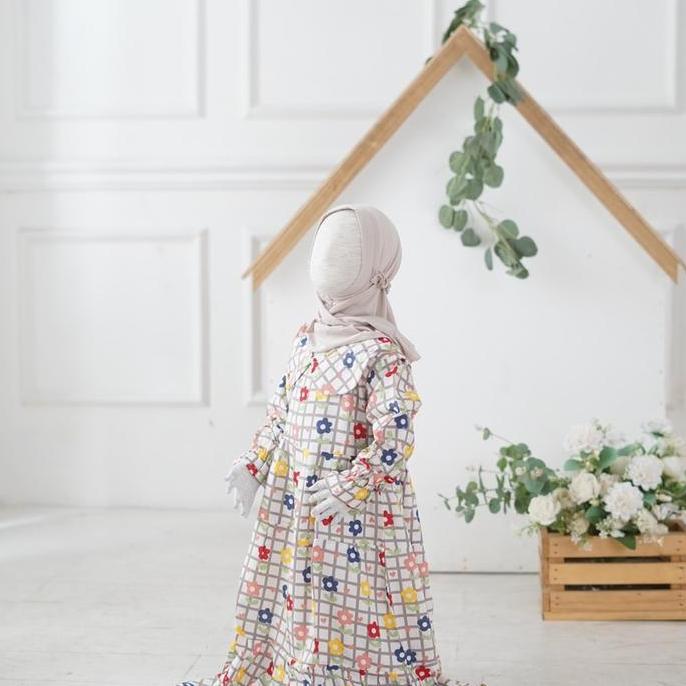 Gamis Anak 1-8 tahun Motif Bahan Rayon viscose premium