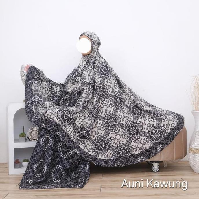 Termurah / Hot Sale Mukena Rayon White Batik Lusita Jumboy Setelan Atasan & Bawahan Bali Katun Musli