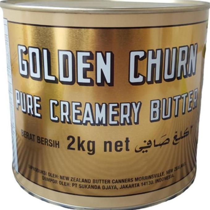 Golden Churn 2kg Tinned Butter / Golden Churn Butter 2kg / Salted Butter