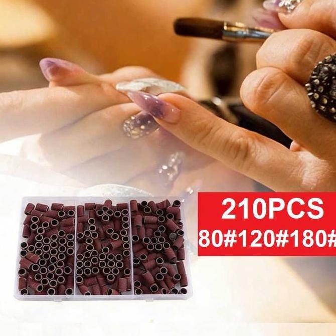 210Pcs Mata Gerinda Amplas Drum Roll Gulung Refil Amplas Ring Untuk Mesin Gerinda Drum Sander Amplas