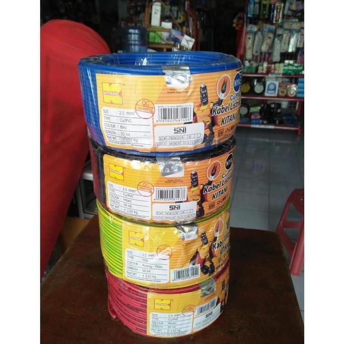 Kabel Nya Sni/ Kabel Nya 2,5 Mm ( 50M ) Kitani Asli Tembaga