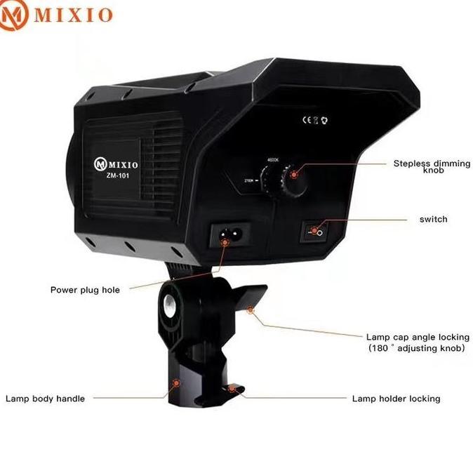 Xxct- Mixio - Zm-101 Lantern Softbox (25.5") With Lampu Video Light Led