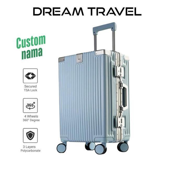 Wscx- Dream Koper 22 Inch 24 Inch Free Custom Nama & Logo Tsa Lock Roda 360 M101 Kabin