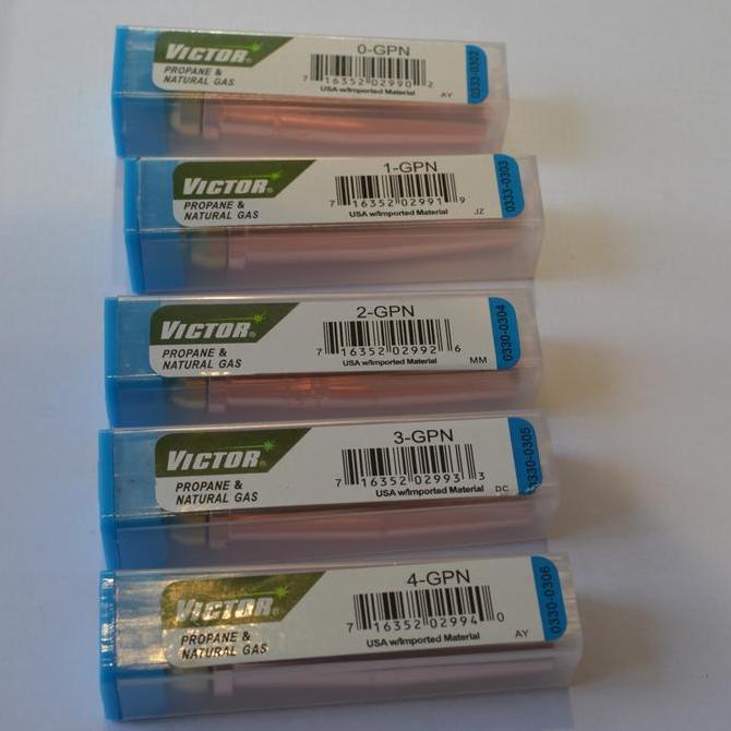 Procing- Cutting Tip Lpg Gpn Mesin Las Plasma Victor (2-Gpn) No 0, 1, 2, 3, 4