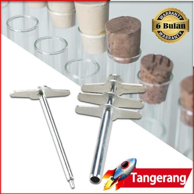 RETEKNO 4pcs/set Cork Borer Pelubang Gabus Pembolong Pelubang Sumbat Karet