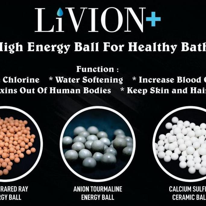 Yupp- Livion+ Refill 3 Jenis Bola Ion Untuk Shower Livion+