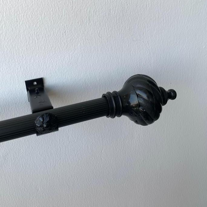 Fmly- Batang Gorden Aesthetic Tirai Jendela Pintu Besi Hordeng Pintu 1 Meter Full Set