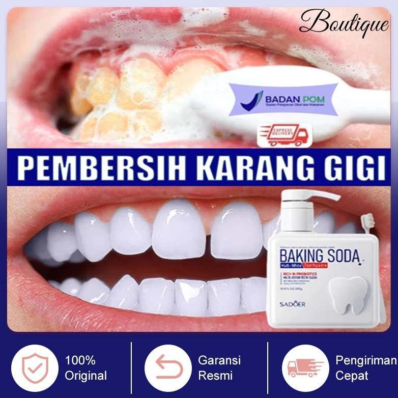 Odol pemutih gigi dan karang gigi perontok karang gigi pembersih gigi kuning dan karang 300g