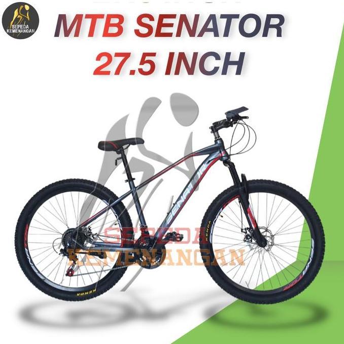 Terlaris Sepeda Gunung Mtb Senator Disc Brake 3 X 8 Speed Ukuran 27,5 Inch