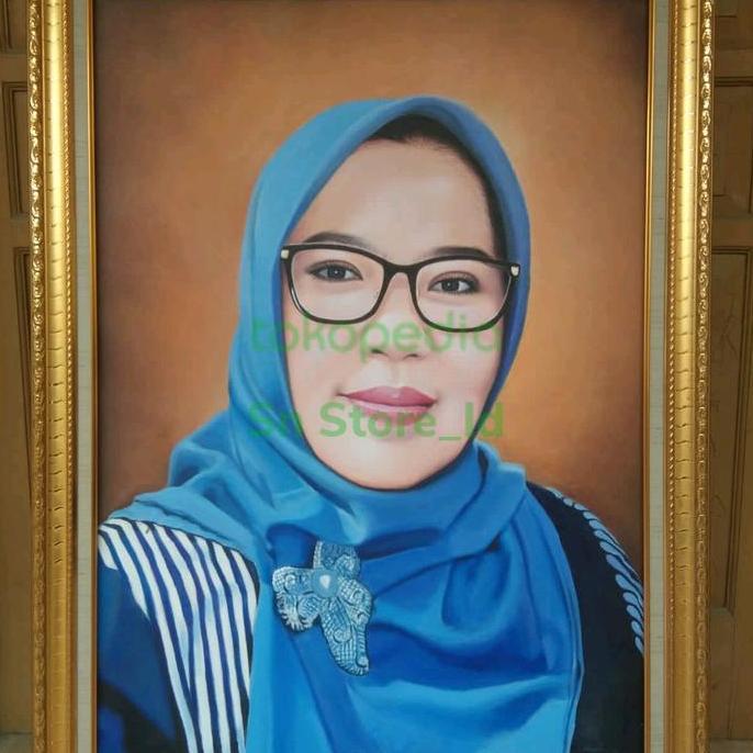 Terlaris Lukisan Kanvas Wajah Bisa Custom Lukisan Tangan Asli