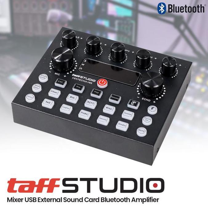 Singover- Soundcard V8S Centechia Taffstudio Mixer Bluetooth Amplifier