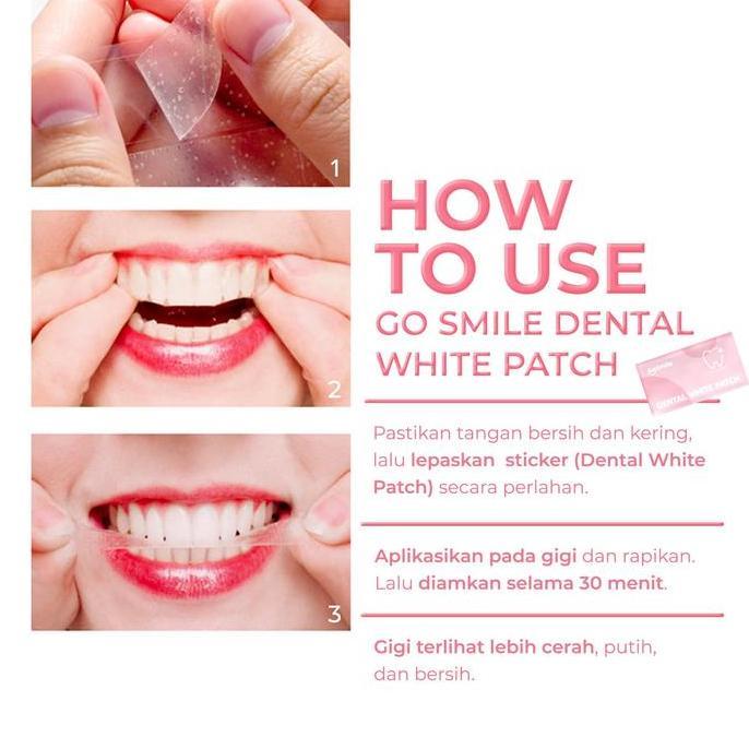 Willll- Go Smile Dental White Patch - Untuk Perawatan Gigi Dengan Glycerin Menthol Dan Pvp [Bpom] Mu
