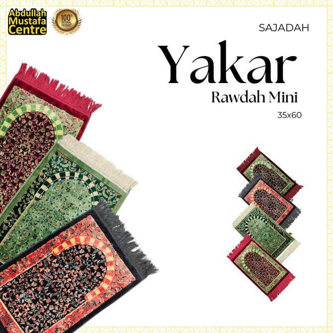 Miliki (20 Pcs )Sajadah Exclusive Yakar Rawdah Mini Asli Turkey / Sajadah Yakar Ruwdah Mini/Sajadah 