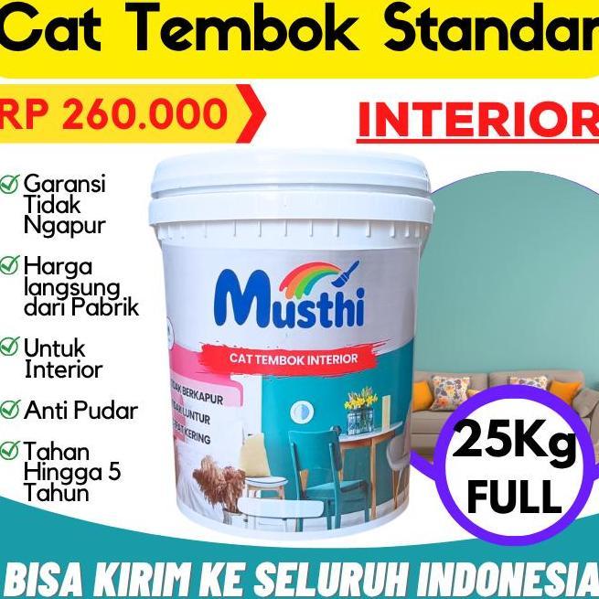 fixshuu_shope - cat tembok musthi paint cat dinding interior 25 kg cat tembok dalam rumah
