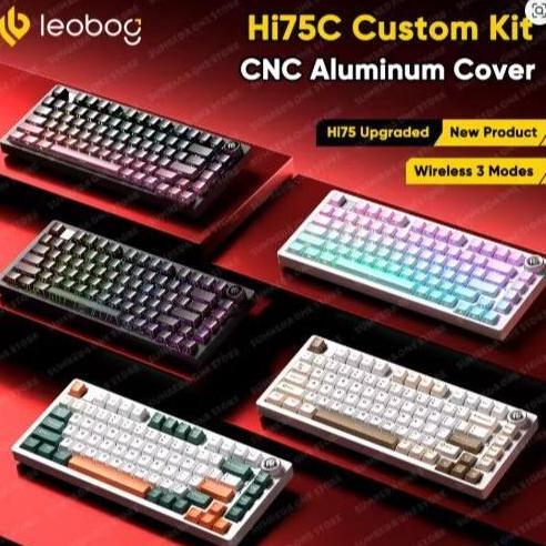 BEBAS ONGKIR - Mechanical Keyboard Leobog Hi75c Alumunium