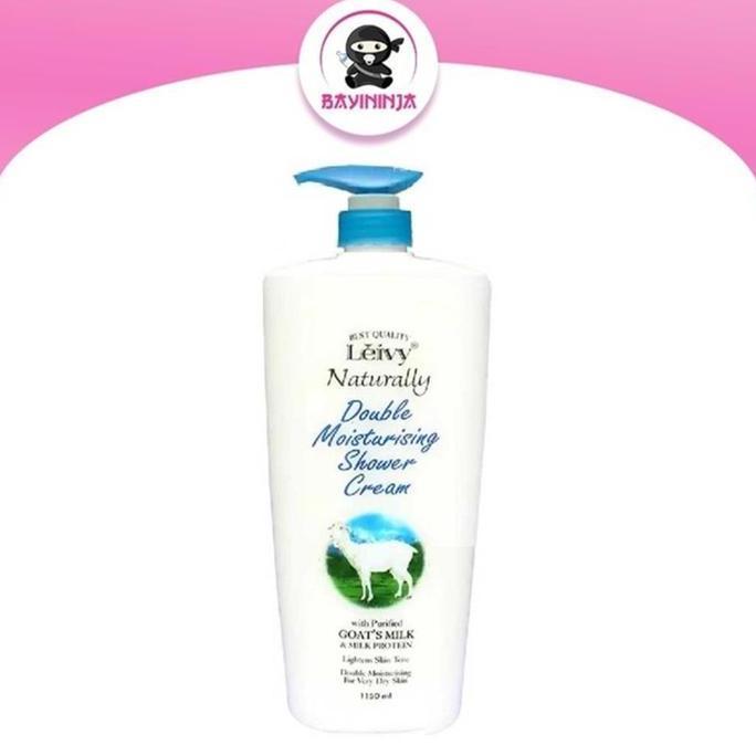 Yupp- Leivy Goats Milk Shower Cream Sabun Mandi Susu Kambing Botol 1150 Ml Milk Shower Cream