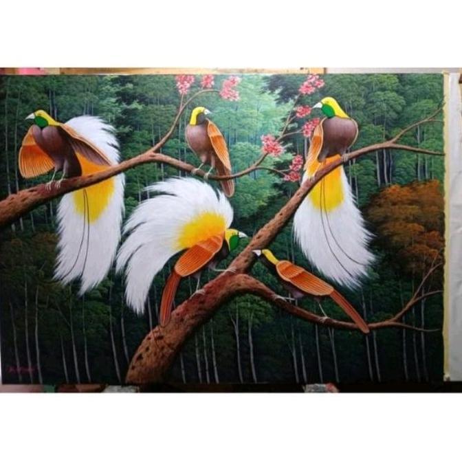 Lukisan Burung Cendrawasih