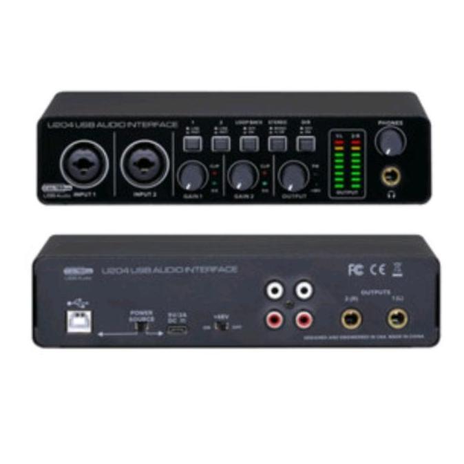 HARGA DISC - Bomge U204 USB Audio Interface  For PC Komputer Recording Music