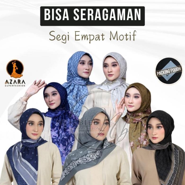 Azara Scarf - Kode A Segiempat MOTIF AZARA OSKARA LC Seragam S4 OREGANO PARIS PREMIUM LC dan FOREVER