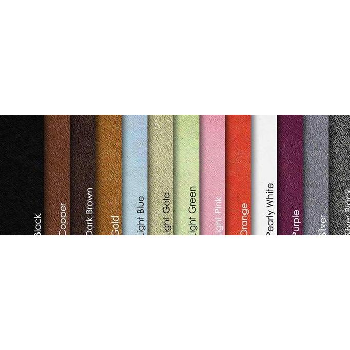 Kertas Fancy Linen PVC Embossed Elegance Covering Paper 102cm x 100cm
