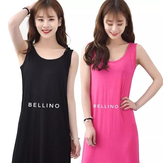 Ftx- Ivshop - Inner Kaus Oblong Wanita Manset Lekbong Panjang Dalaman Gamis Dress Longdress Wanita M