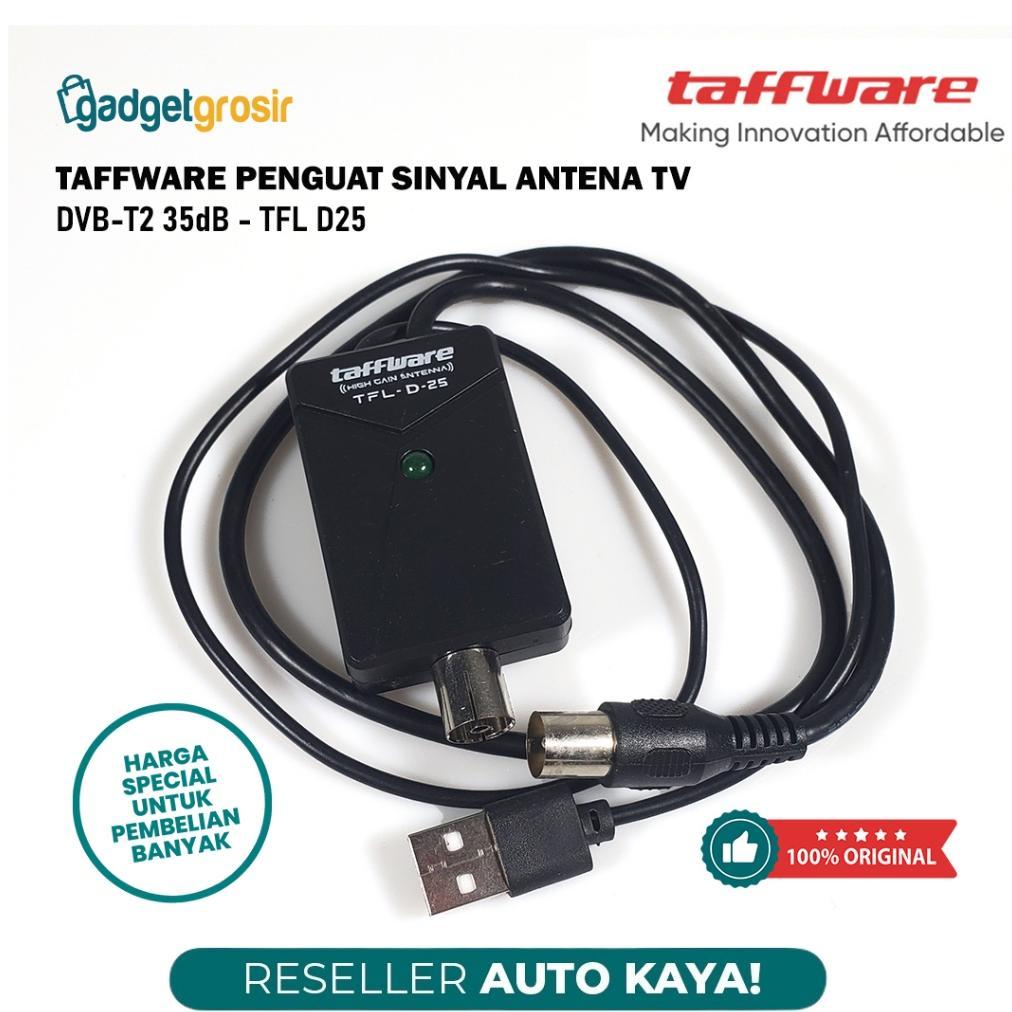 HOT PRODUCT Booster TV Taffware D15 / D25 Penguat Sinyal Antena D-15 Universal Anten Televisi Amplif