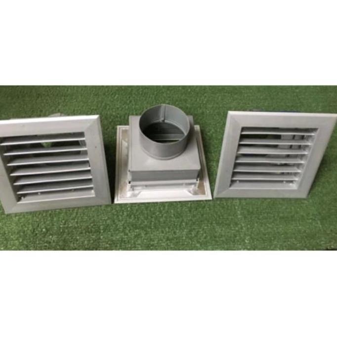 Grill ducting AC 4 inchi 20x20 cm / diffuser flexible ducting 4" AC