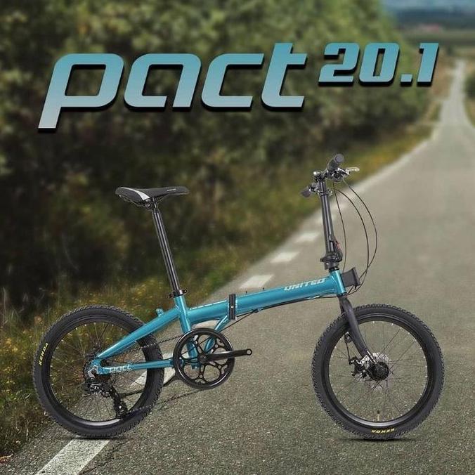 Terlaris Sepeda Lipat 20 Inch United Pact New 2021 Alloy 8 Speed Garansi Resmi 5 Tahun