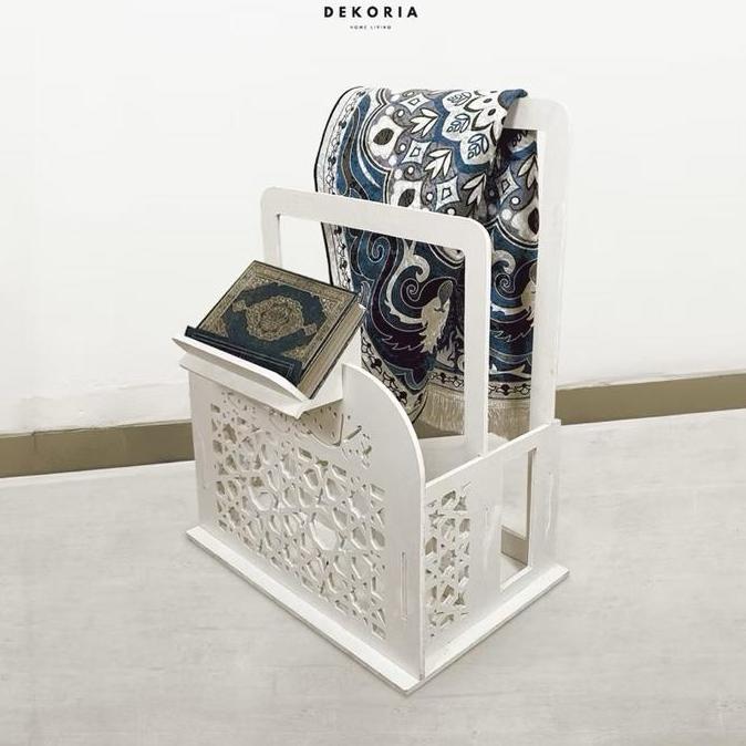 Diskon Rak Sajadah, Mukena, Quran Ala Morocco | Rak Mushola Estetik