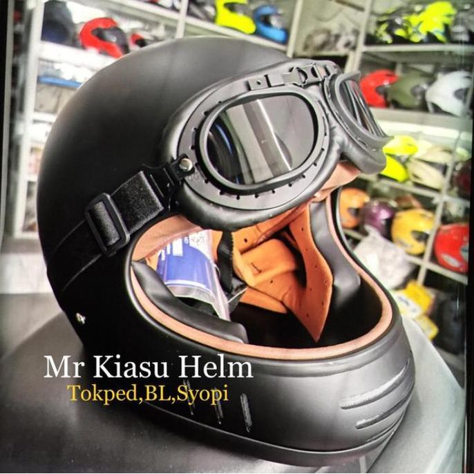 goggle kaca mata helm cakil HBC Pilot Retro Classic kacamata SNAIL