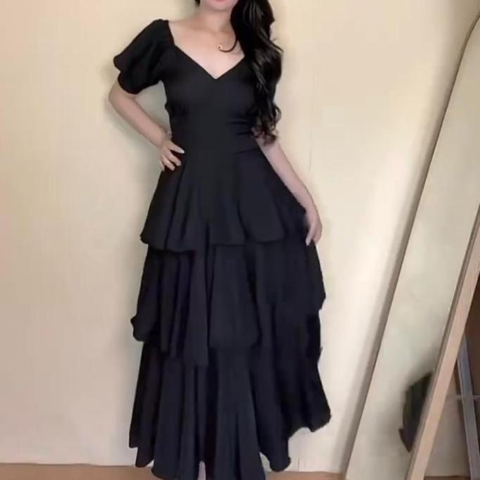 Ftx- Jolie Dress | Remple Dress | Gaun Pesta | Dress Jumbo | Bigsize | Kondangan | Gaun Elegant Mewa