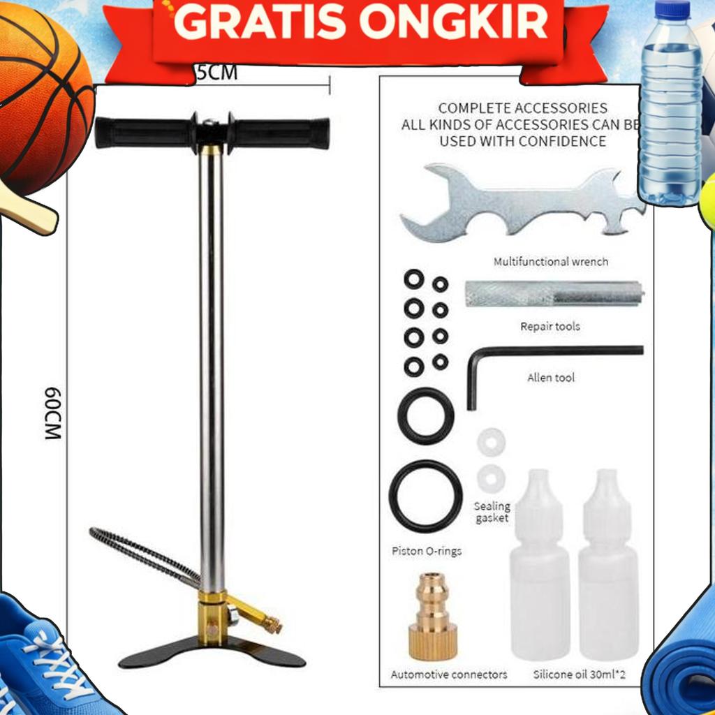 Pompa Pcp Barracuda 4 Stage Stainles Steel Manometer 6000Psi / Pompa Pcp 6000Psi Promo/Pompa Pcp Mur