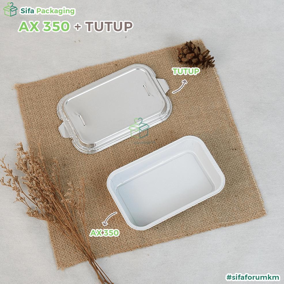 big promo alumunium foil tray cup ax 350 + tutup macaroni schotel pastel tutup lasagna mentai rice k