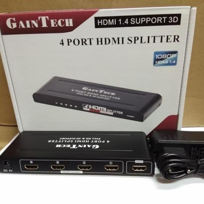 TERMURAH - Hdmi Splitter 4 Port Gaintech Spliter