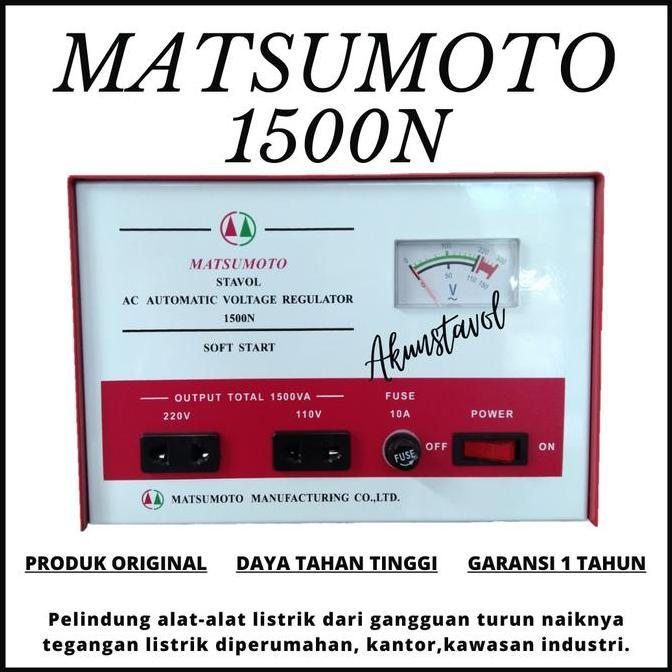HARGA DISC - Stavolt Matsumoto 1500N - Stabilizer Listrik 1500watt