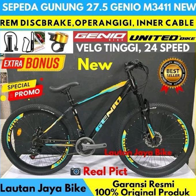 Terlaris Sepeda Gunung 27,5 Mtb Genio M3411 Terbaru