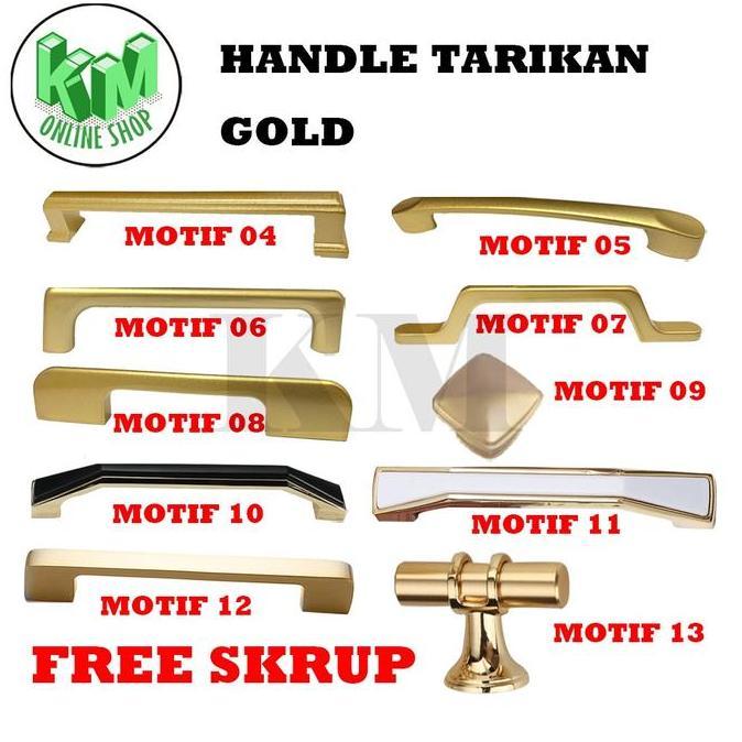 Tarikan Laci Emas / Lemari / Tarikan Handel Laci / Lemari Emas Allshop