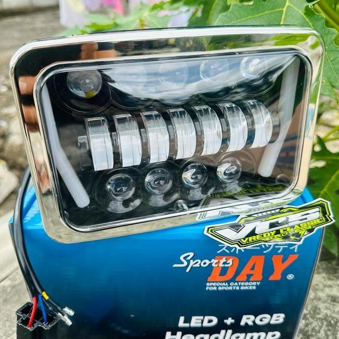 Promo lampu depan GL PRO MAX daymaker GL KOTAK set BATOK set rink CROM LAMPU DEPAN GL PRO max RX KIN