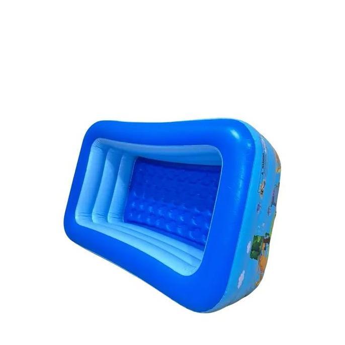 VINTOP AQUATIC KOLAM RENANG ANAK JUMBO UK 150 CM 3 RING MOTIF FAMILY POOL ALAS GELEMBUNG Plastik