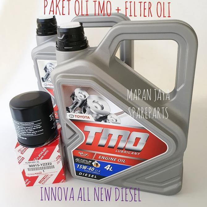 AKARAY PAKET OLI TMO DIESEL dan FILTER OLI INNOVA REBORN DIESEL
