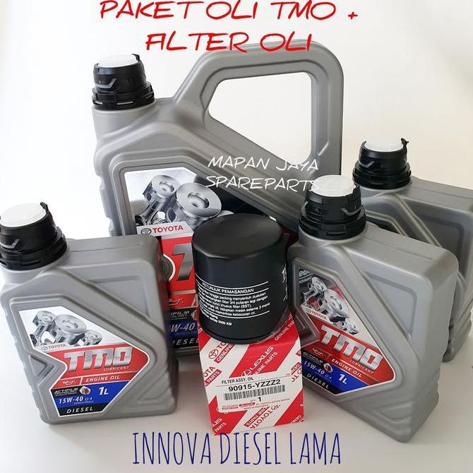 AKARAY PAKET OLI TMO DIESEL dan FILTER OLI INNOVA DIESEL LAMA ASLI
