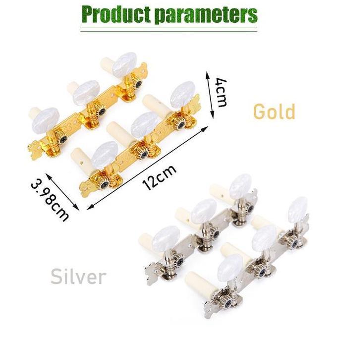 QWEKLY Gitar listrik Sejajar Dryer grover gitar elektrik sejajar Tuning peg machine sejajar / Spare 